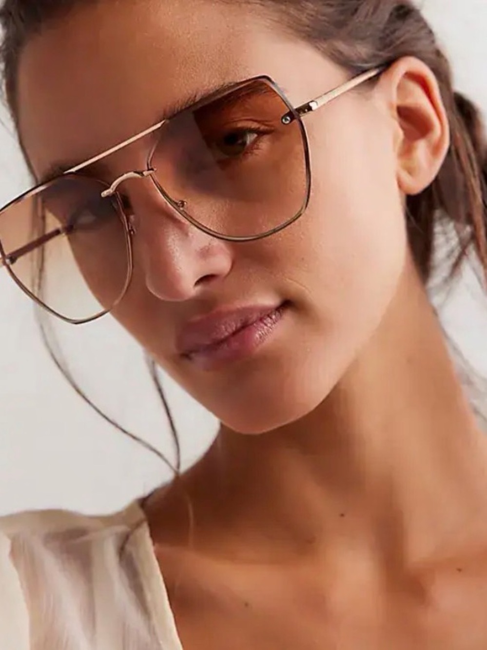 NWT Free people Paloma Oversized Aviator Sunglasses